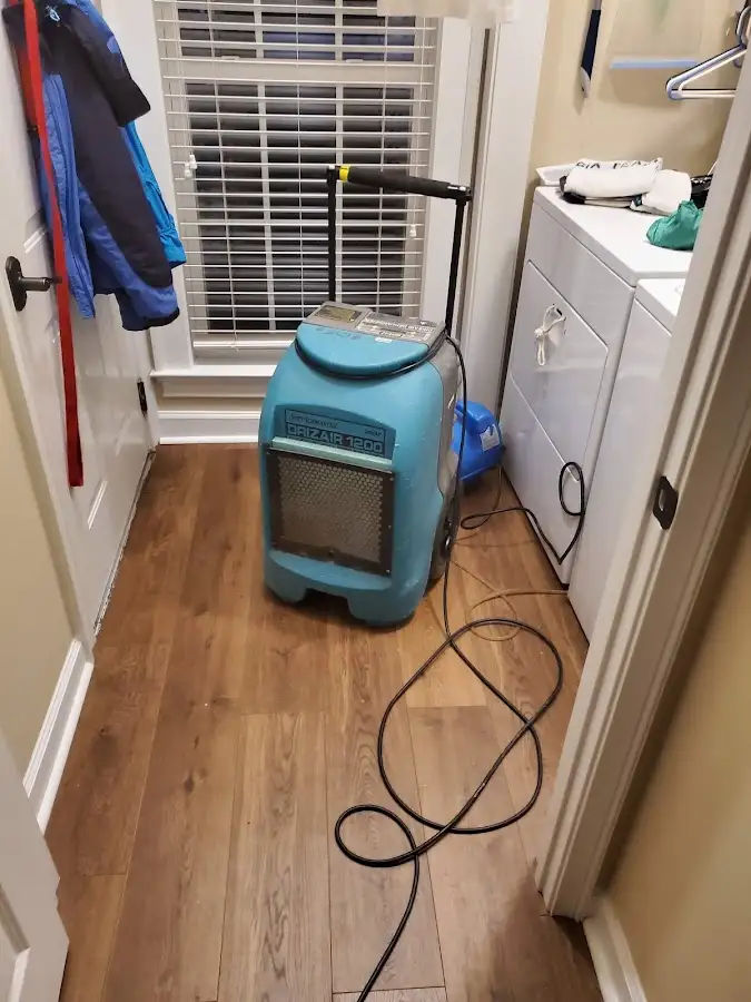Commercial dehumidifier deployed for Flood Damage Cleanup in Scranton